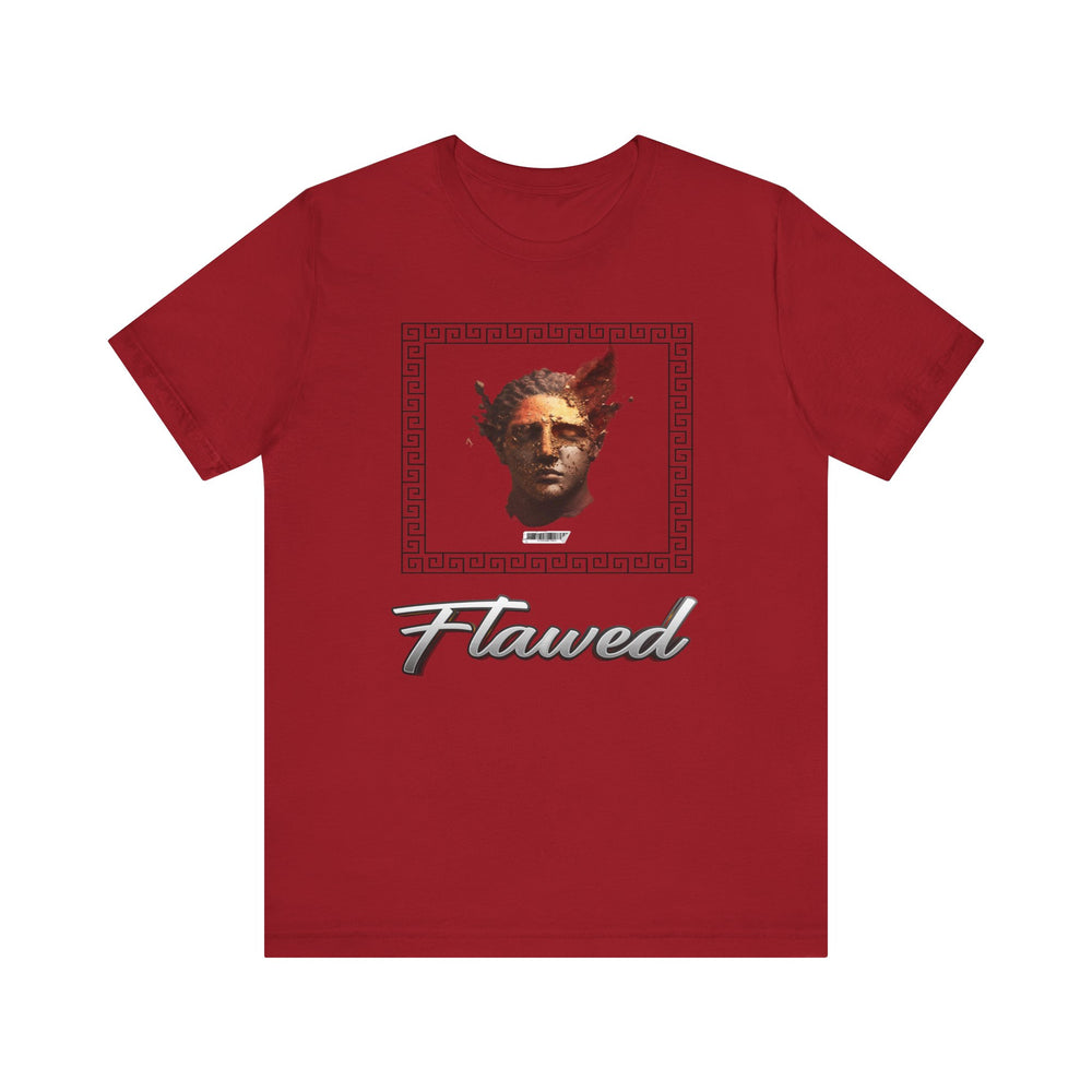 FLAWED HIP HOP Short Sleeve Tee - PDR LFE Canvas Red / XS PDR LFE