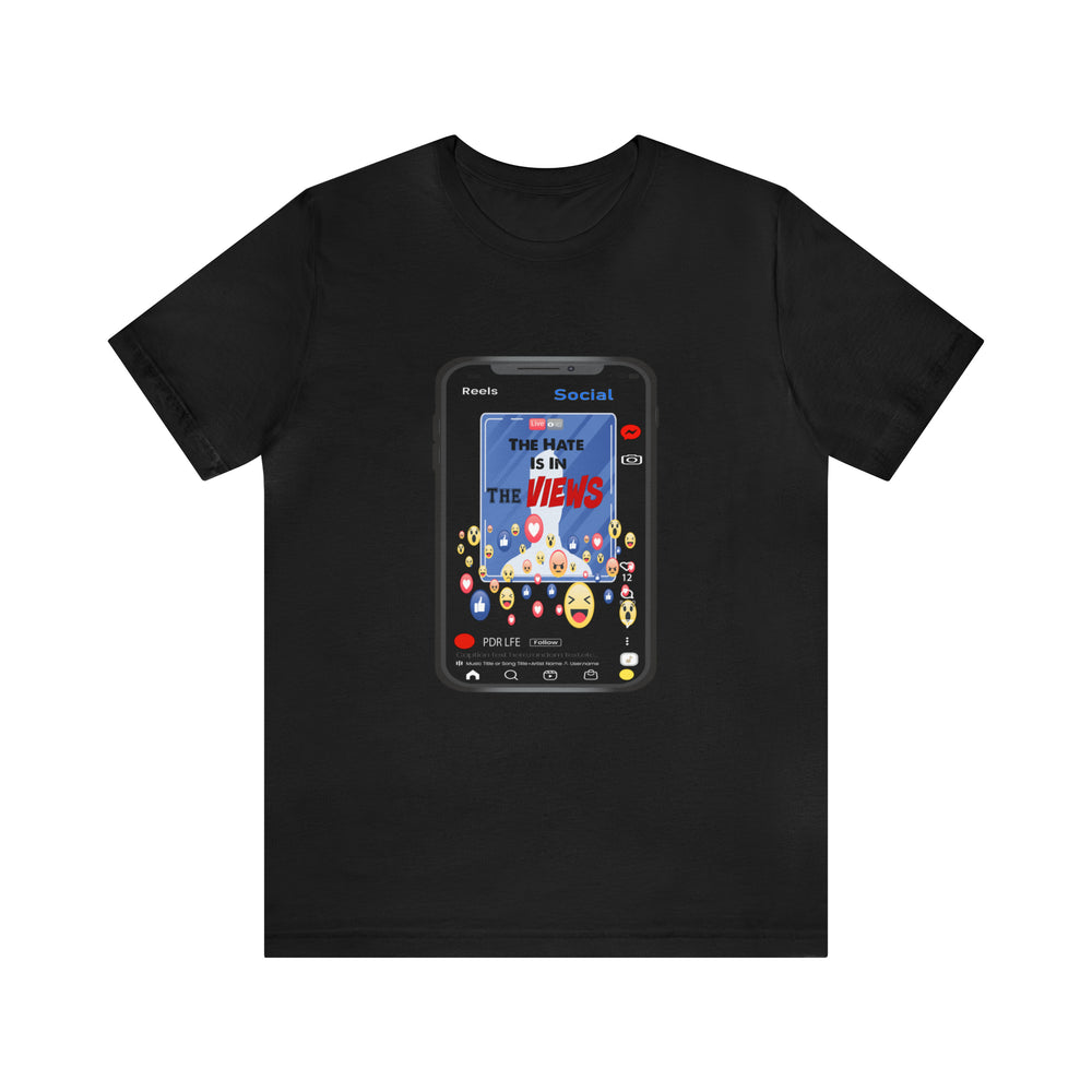 VIEWS Hip Hop Short Sleeve Tee - PDR LFE Black / S PDR LFE