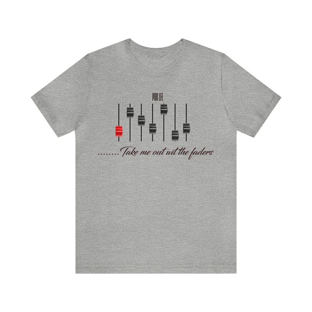 WIT THE FADERS HIP HOP Short Sleeve Tee - PDR LFE Athletic Heather / S PDR LFE
