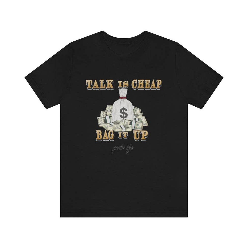 BAG IT UP Hip Hop Unisex Jersey Short Sleeve Tee - PDR LFE Black / S PDR LFE