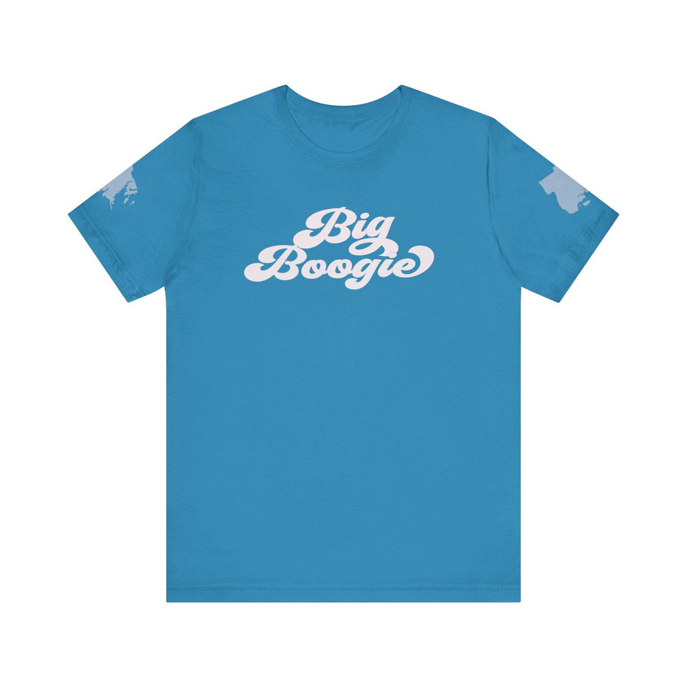 BIG BOOGIE WHT HIP HOP Short Sleeve Tee - PDR LFE Aqua / XS PDR LFE
