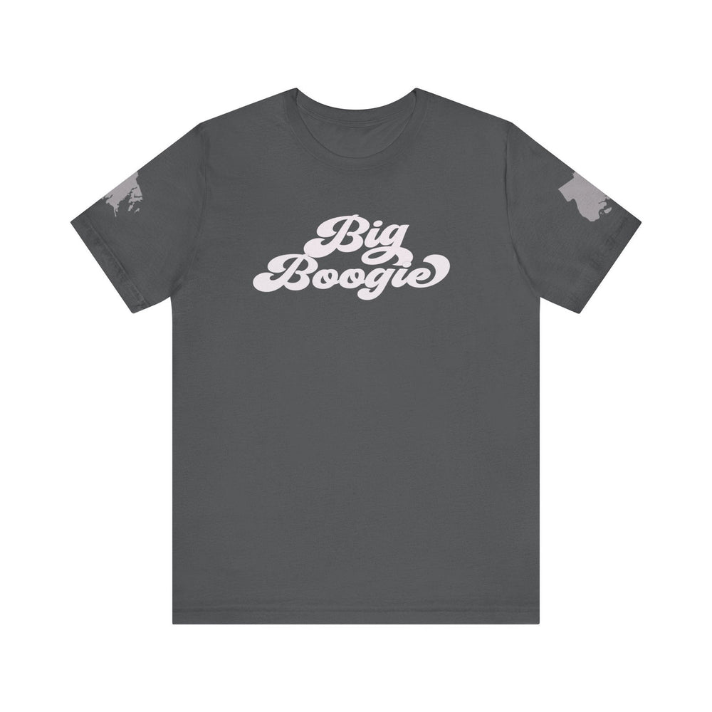 BIG BOOGIE WHT HIP HOP Short Sleeve Tee - PDR LFE Asphalt / XS PDR LFE