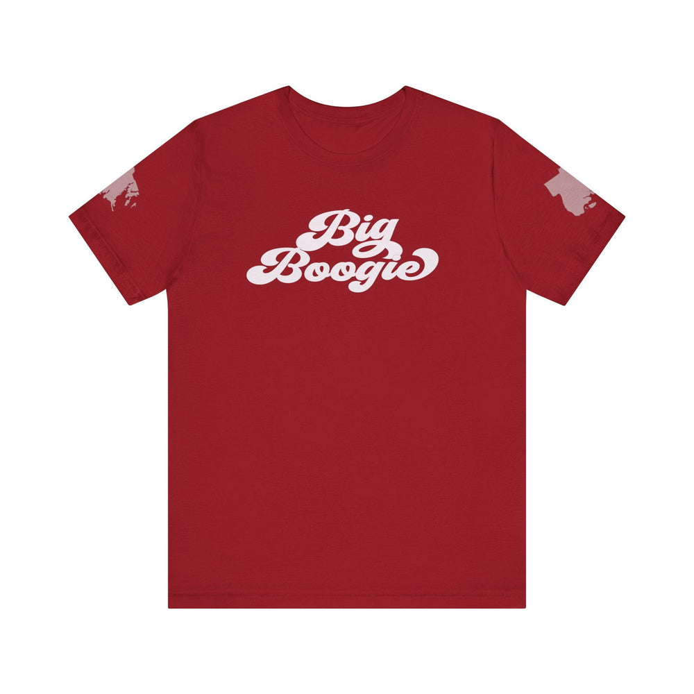 BIG BOOGIE WHT HIP HOP Short Sleeve Tee - PDR LFE Canvas Red / XS PDR LFE