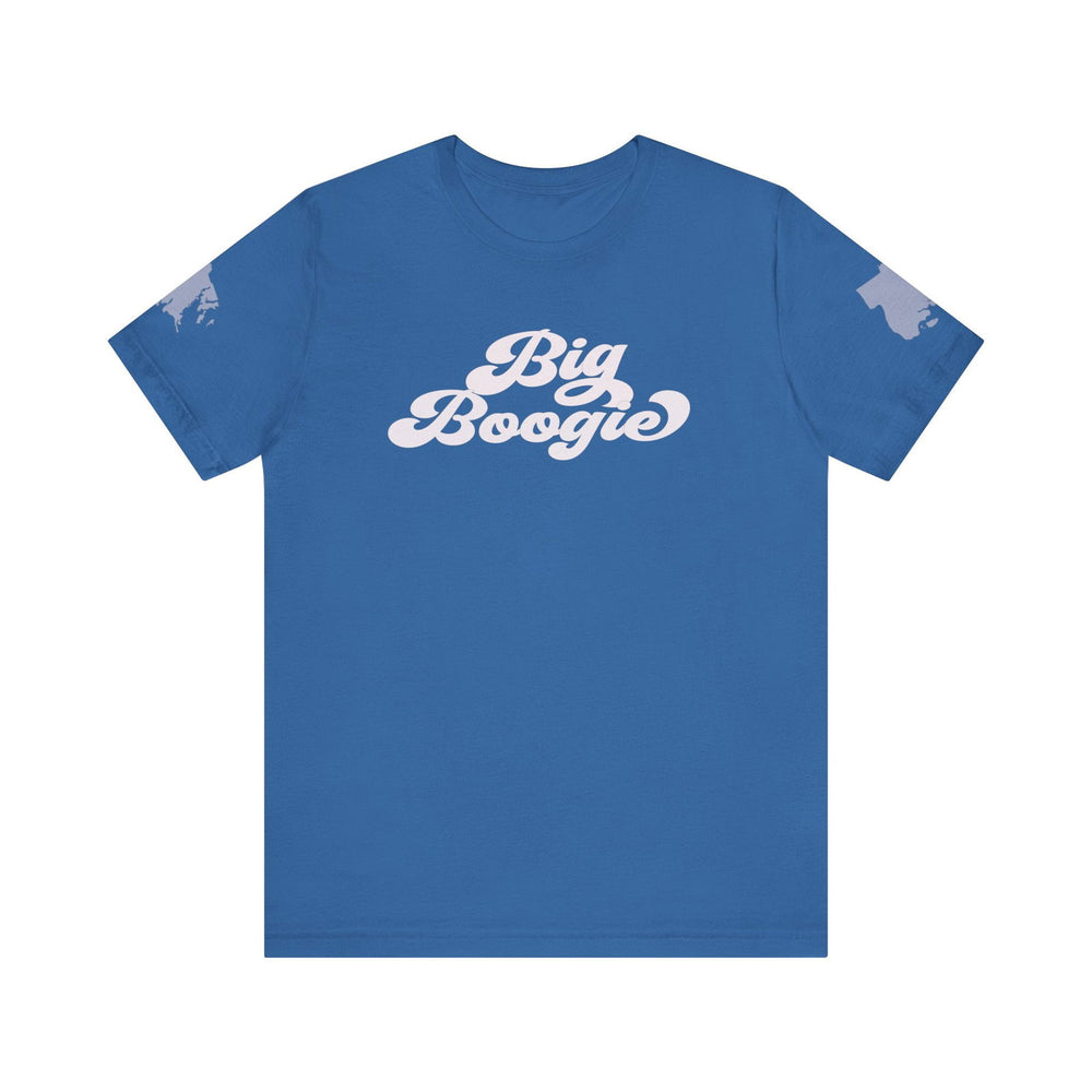 BIG BOOGIE WHT HIP HOP Short Sleeve Tee - PDR LFE Columbia Blue / XS PDR LFE