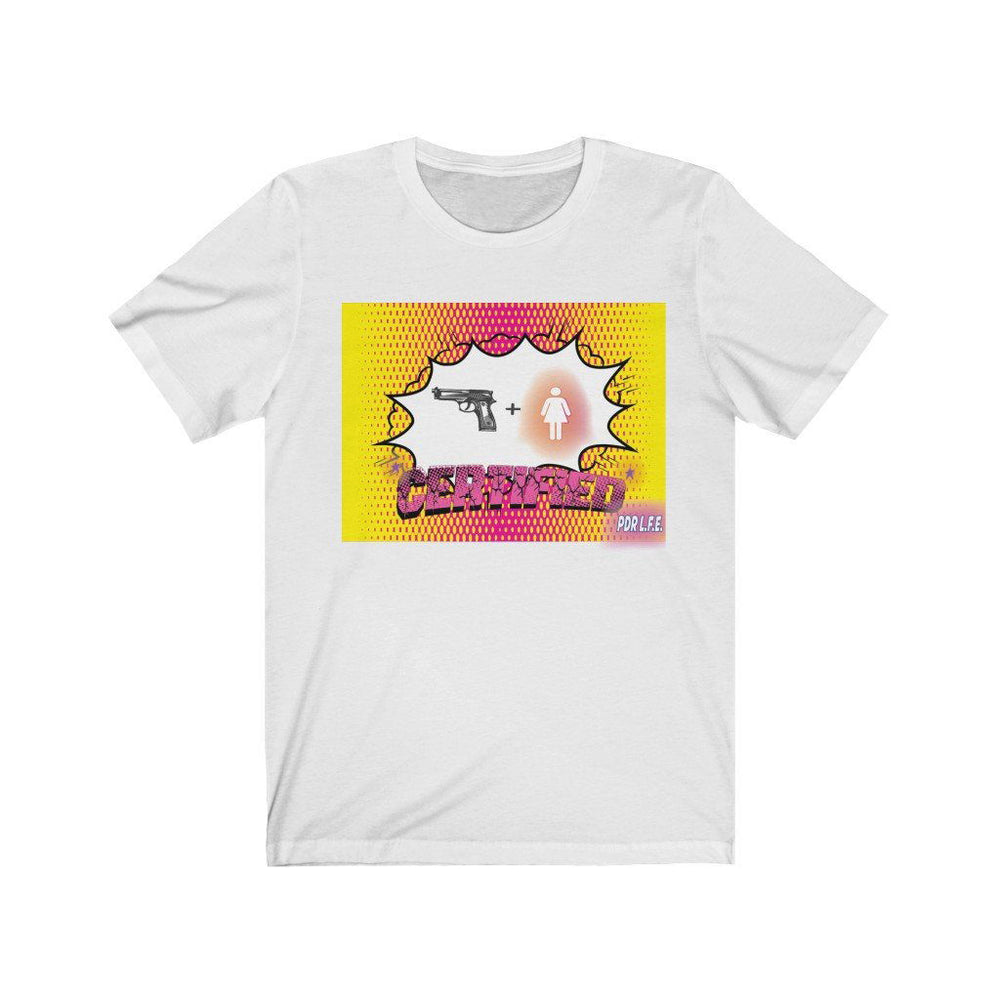 CERTIFIED FEMALE SHOOTA Unisex Jersey Short Sleeve Tee - PDR LFE White / M PDR LFE