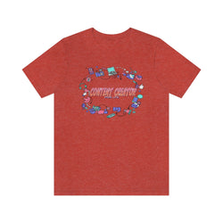 CONTENT CREATOR FEMALE HIP HOP Short Sleeve Tee - PDR LFE Heather Red / XS PDR LFE