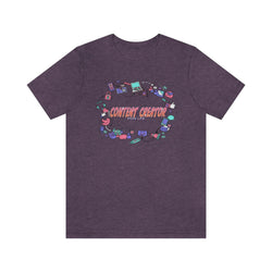 CONTENT CREATOR FEMALE HIP HOP Short Sleeve Tee - PDR LFE Heather Team Purple / XS PDR LFE