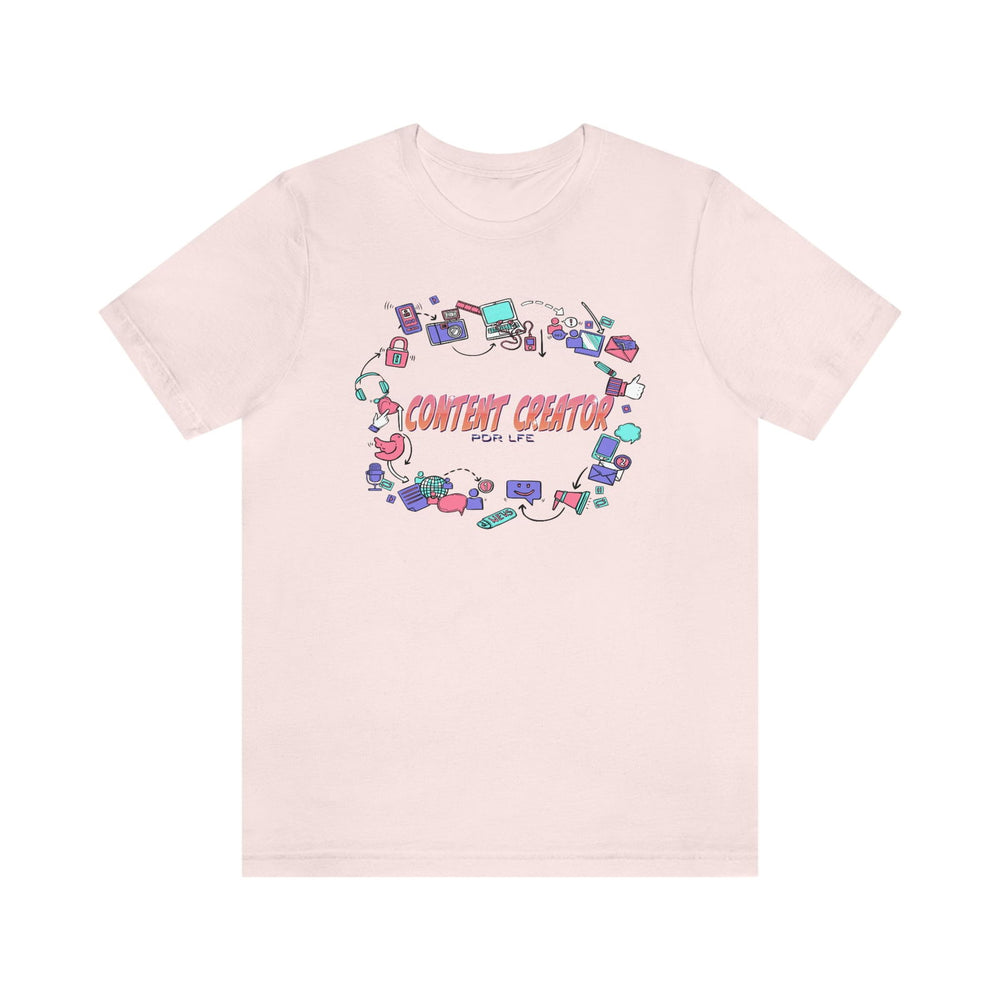 CONTENT CREATOR FEMALE HIP HOP Short Sleeve Tee - PDR LFE Soft Pink / XS PDR LFE