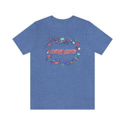 CONTENT CREATOR FEMALE HIP HOP Short Sleeve Tee - PDR LFE Heather Columbia Blue / XS PDR LFE