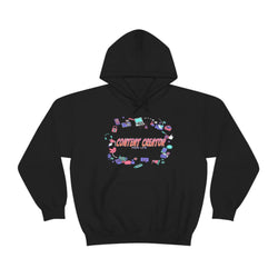 CONTENT CREATOR Heavy Blend™ Female Hooded Sweatshirt - PDR LFE Black / S PDR LFE