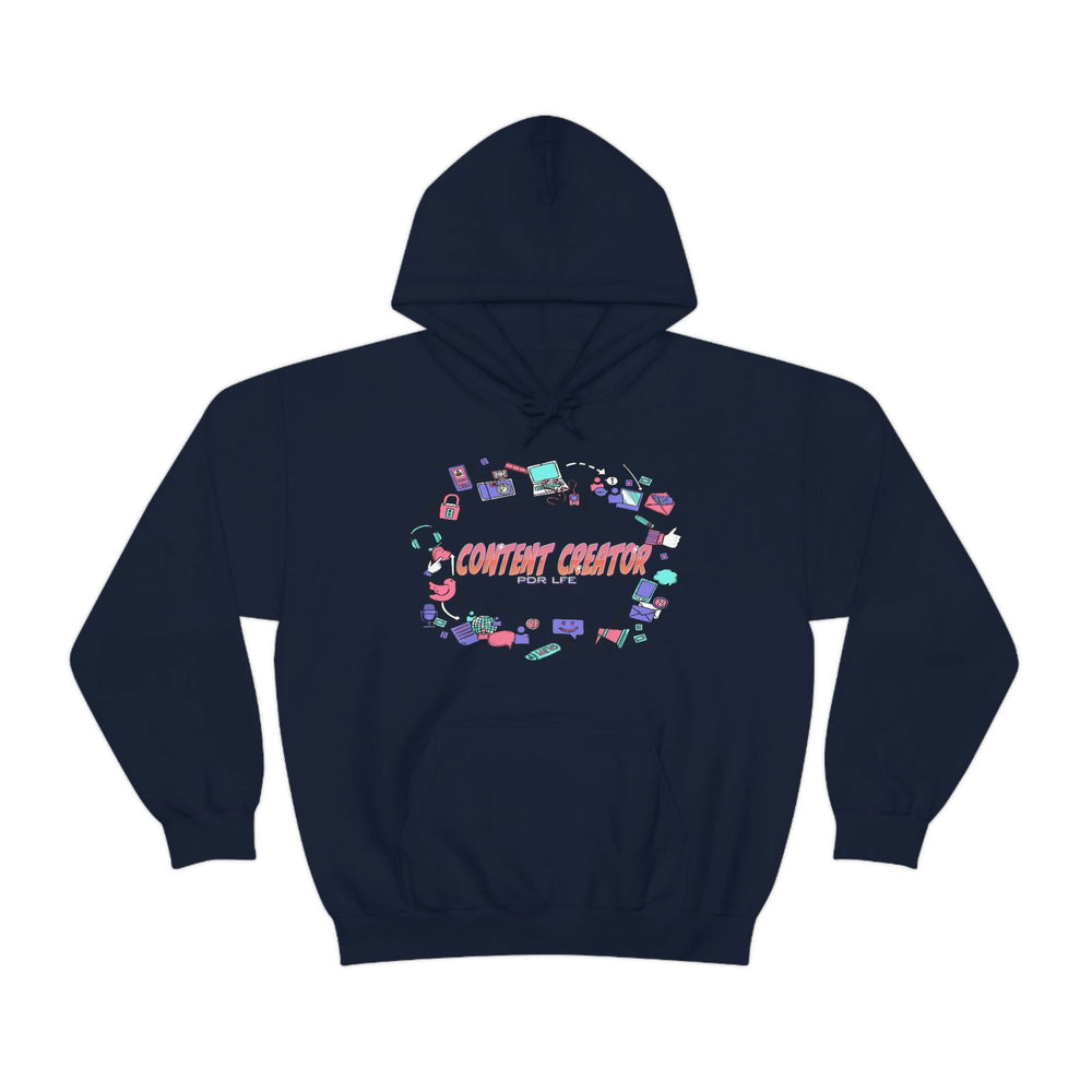 CONTENT CREATOR Heavy Blend™ Female Hooded Sweatshirt - PDR LFE Navy / S PDR LFE