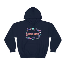 CONTENT CREATOR Heavy Blend™ Female Hooded Sweatshirt - PDR LFE Navy / S PDR LFE