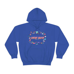 CONTENT CREATOR Heavy Blend™ Female Hooded Sweatshirt - PDR LFE Royal / S PDR LFE