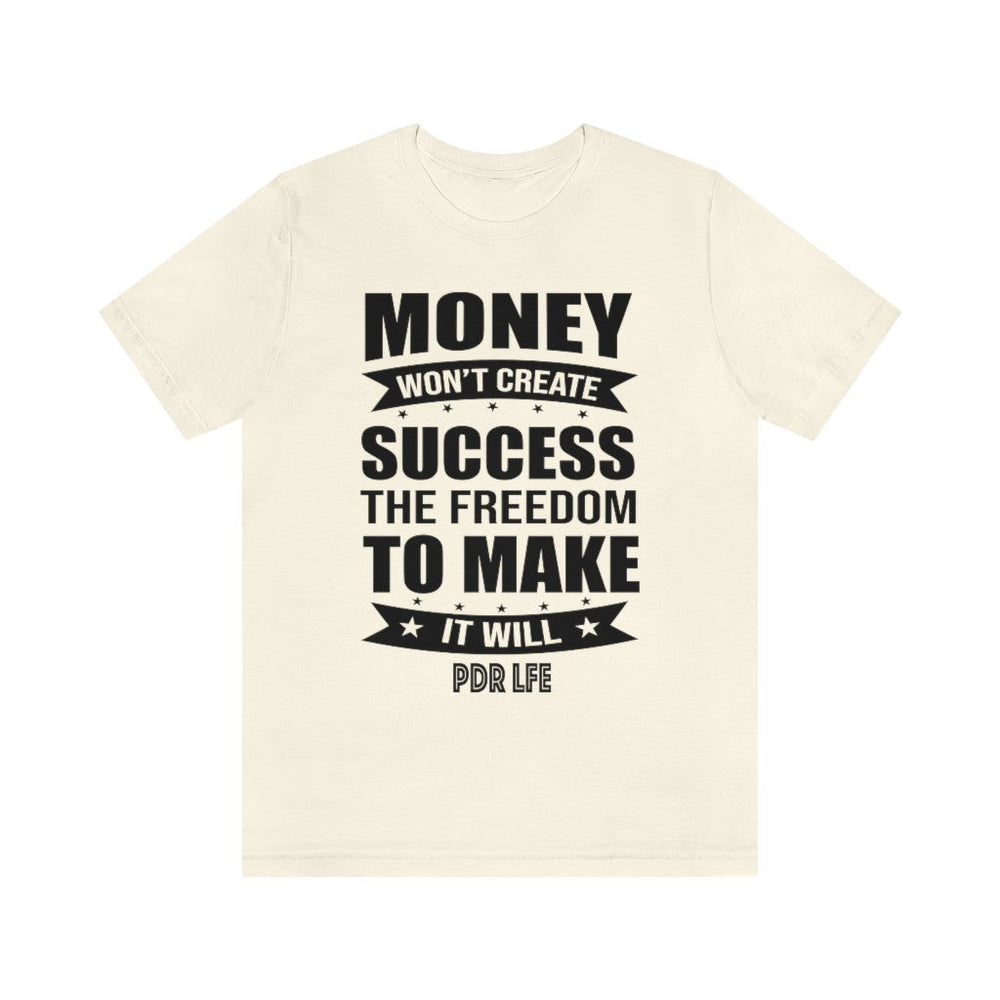 CREATE SUCCESS MENS HIP HOP TSHIRT - PDR LFE Natural / S PDR LFE