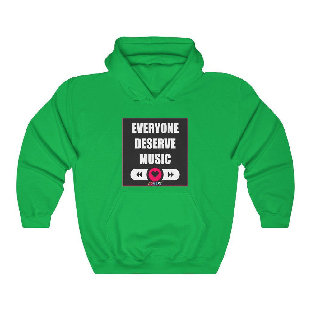 DESERVE MUSIC Unisex Heavy Blend™ Hooded Sweatshirt - PDR LFE Irish Green / M PDR LFE