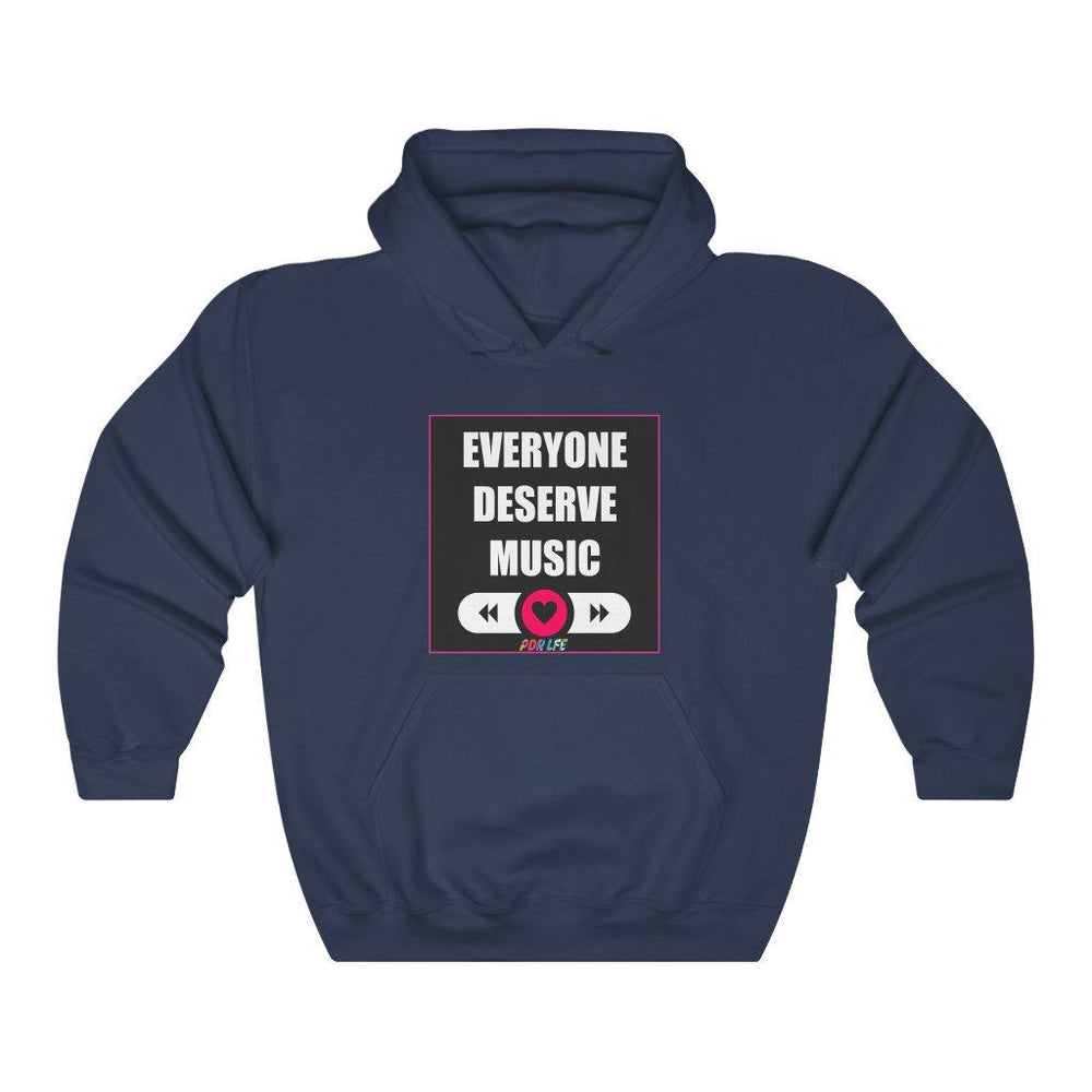 DESERVE MUSIC Unisex Heavy Blend™ Hooded Sweatshirt - PDR LFE Navy / S PDR LFE