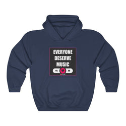 DESERVE MUSIC Unisex Heavy Blend™ Hooded Sweatshirt - PDR LFE Navy / S PDR LFE