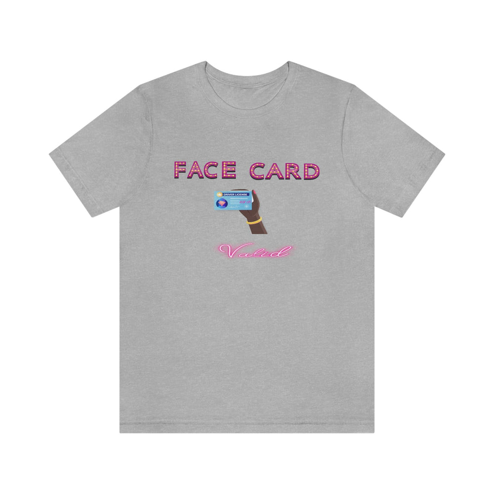 FACE CARD VALID 2 FEMALE HIP HOP TSHIRT - PDR LFE Athletic Heather / XS PDR LFE
