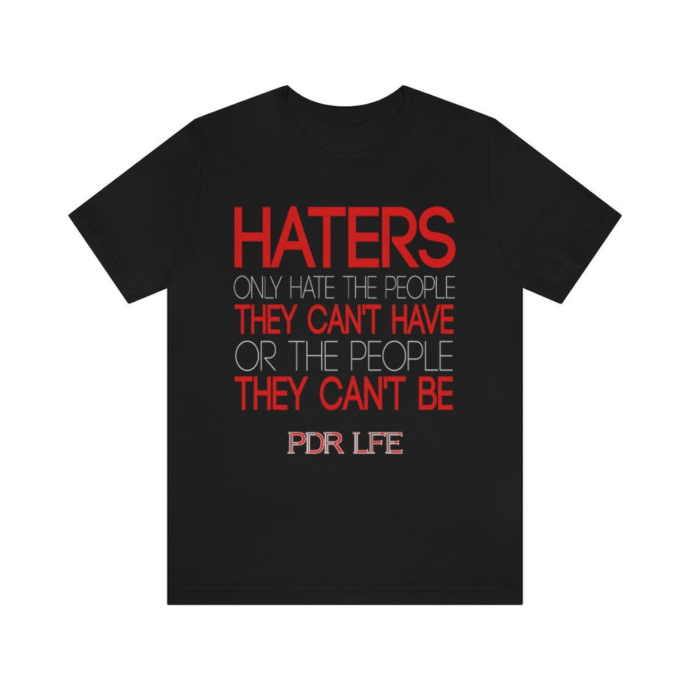 HATERS MENS HIP HOP TSHIRT - PDR LFE Black / S PDR LFE