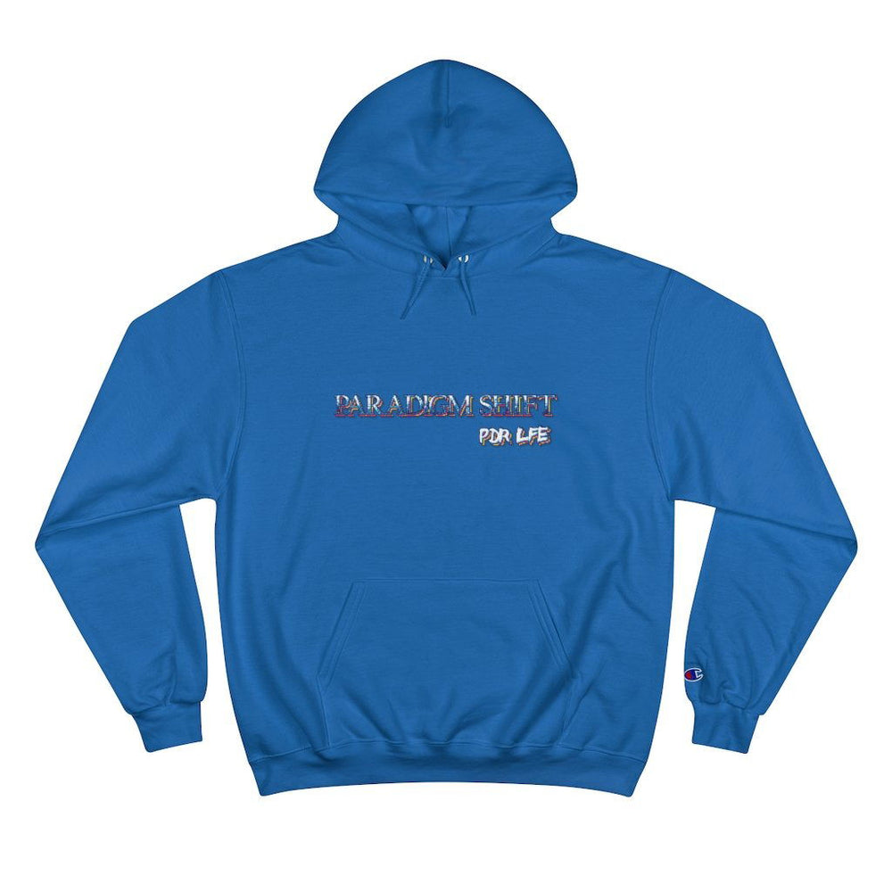 HIP HOP PARADIGM SHIFT Champion Hoodie - PDR LFE Royal Blue / S PDR LFE