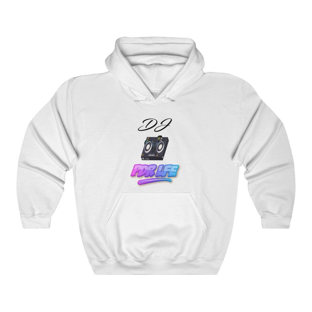 LITTY PDR LFE DJ GLO Unisex Heavy Blend™ Hooded Sweatshirt - PDR LFE White / S PDR LFE