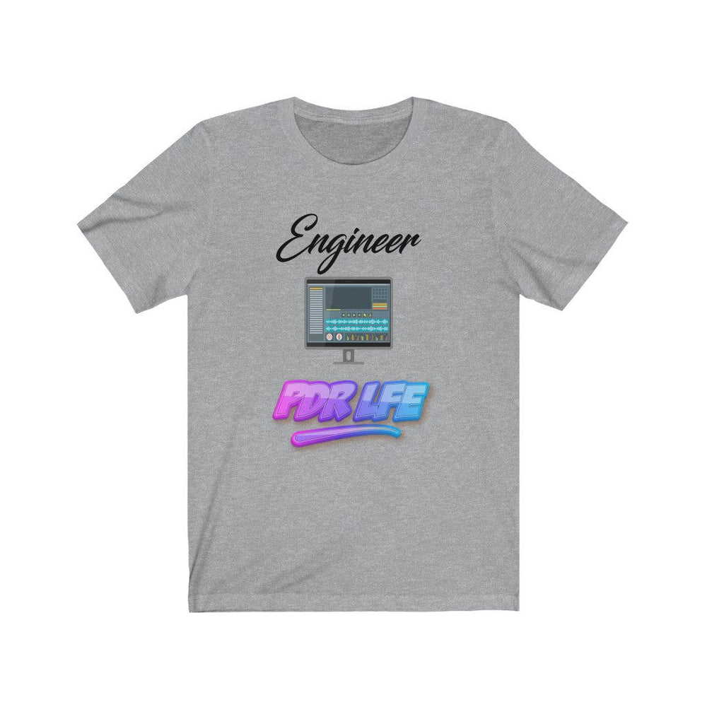 LITTY PDR LFE ENGINEER GLO Unisex Jersey Short Sleeve Tee - PDR LFE Athletic Heather / XS PDR LFE