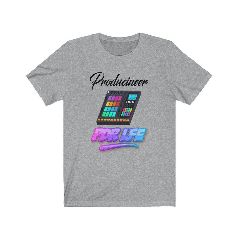 LITTY PDR LFE PRODUCINEER GLO Unisex Jersey Short Sleeve Tee - PDR LFE Athletic Heather / XS PDR LFE