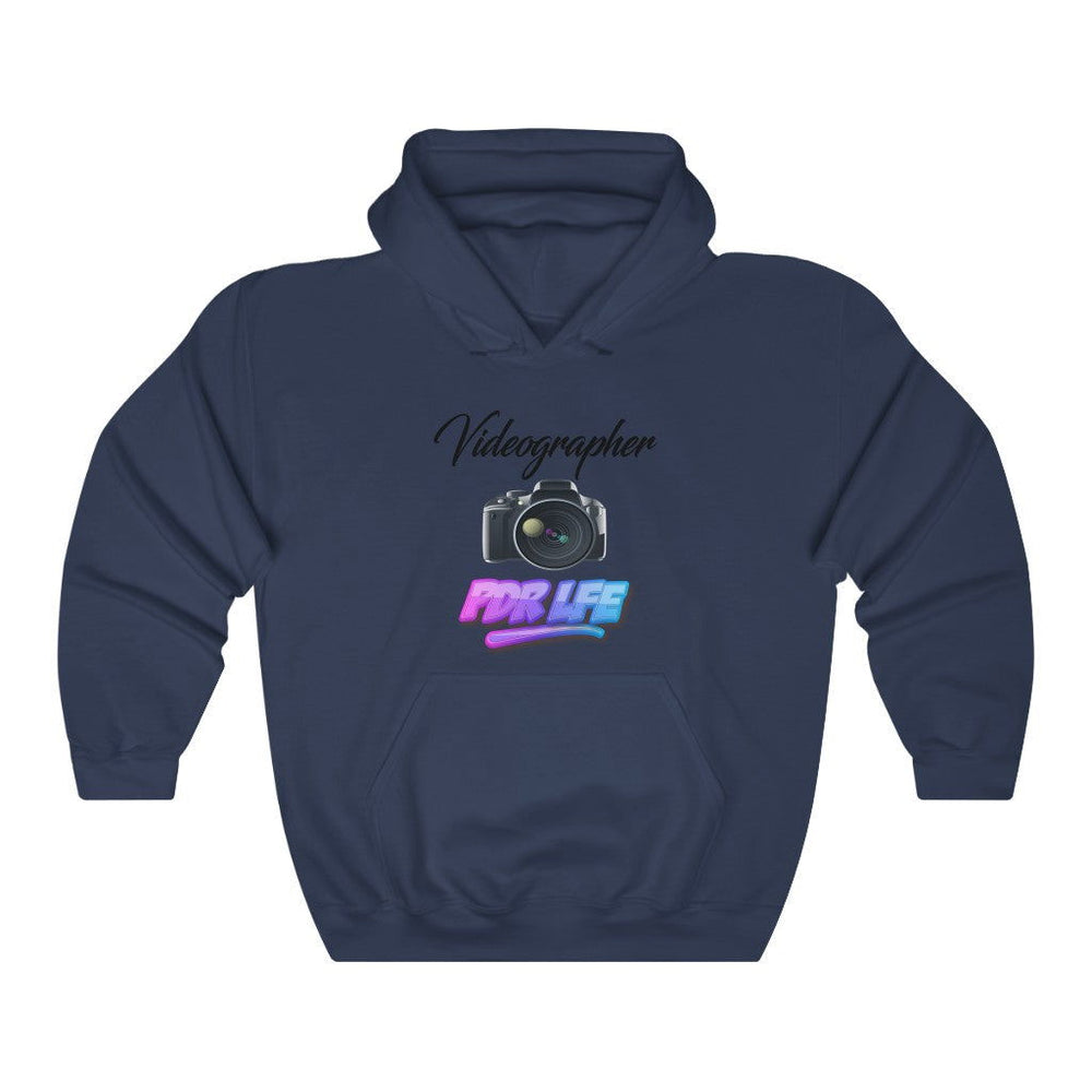 LITTY PDR LFE VIDEOGRAPHER GLO Unisex Heavy Blend™ Hooded Sweatshirt - PDR LFE Navy / S PDR LFE