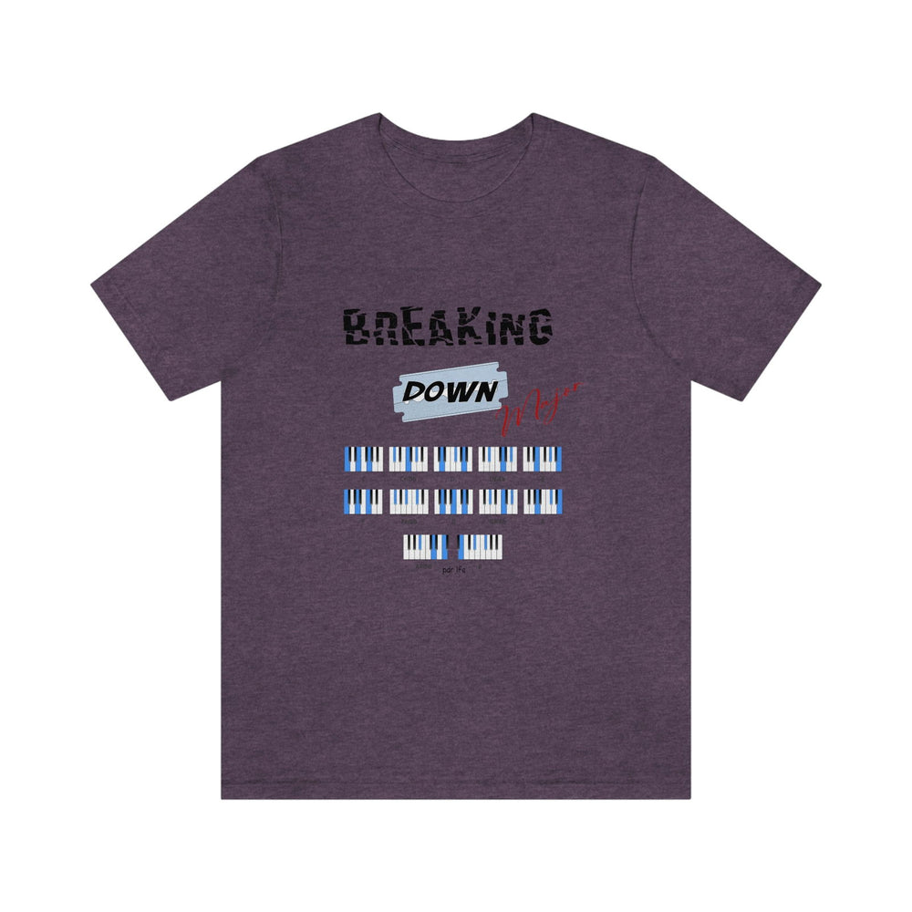 MAJOR KEYS HIP HOP Jersey Short Sleeve Tee - PDR LFE Heather Team Purple / XS PDR LFE