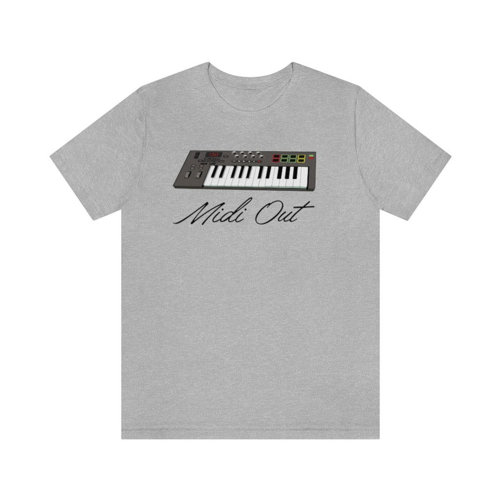 MIDI OUT MENS HIP HOP TSHIRT - PDR LFE Athletic Heather / S PDR LFE