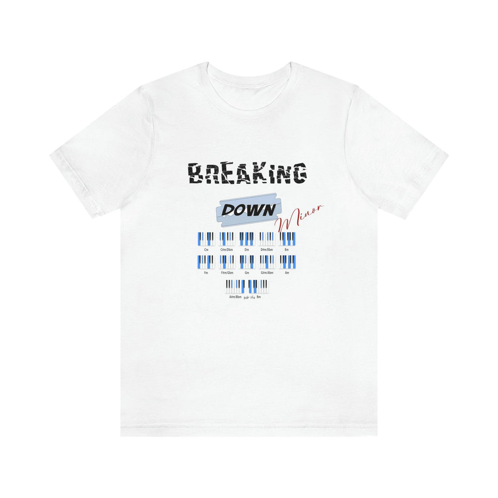 MINOR KEYS HIP HOP Jersey Short Sleeve Tee - PDR LFE White / XS PDR LFE