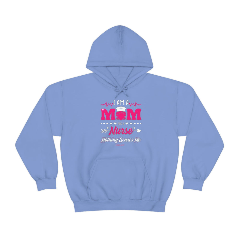 MOM NURSE HOOD Heavy Blend™ Hooded Sweatshirt - PDR LFE Carolina Blue / S PDR LFE