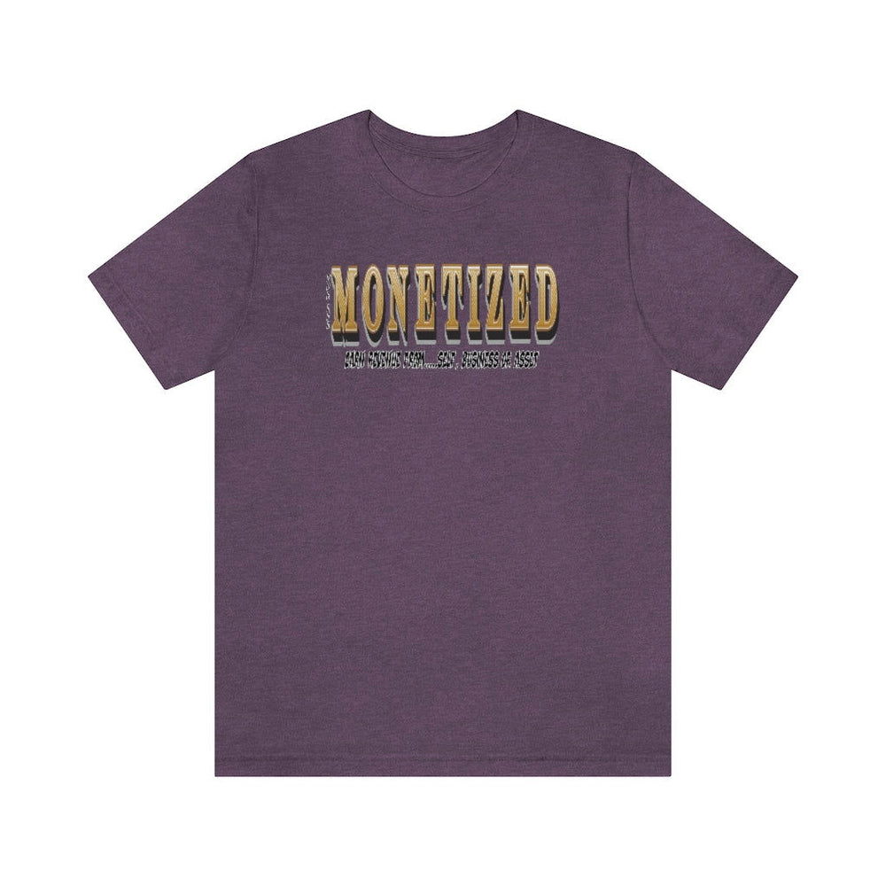 MONETIZED MENS Hip Hop Tshirt - PDR LFE Heather Team Purple / XS PDR LFE