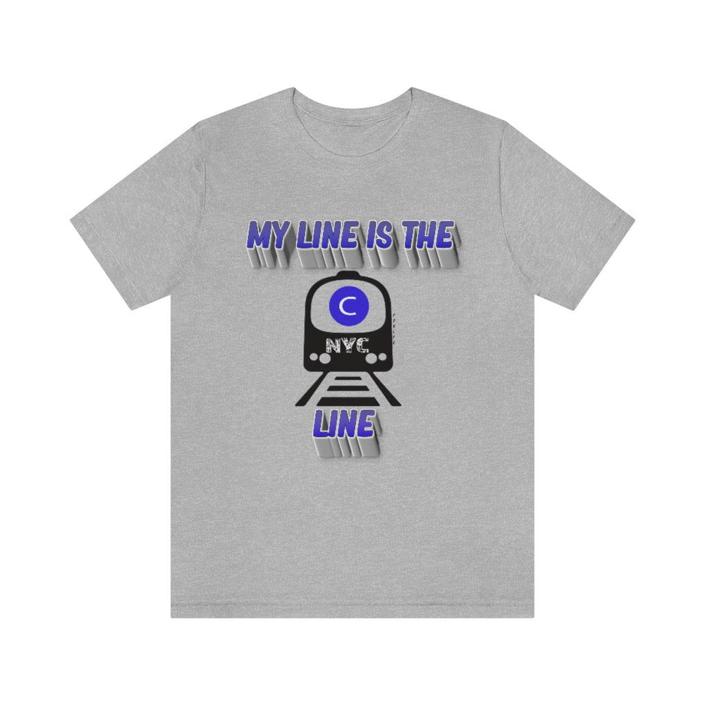 MY LINE C Hip Hop Unisex Jersey Short Sleeve Tee - PDR LFE Athletic Heather / S PDR LFE