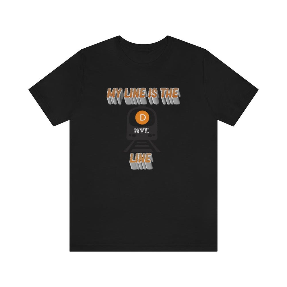 MY LINE D Unisex Jersey Short Sleeve Tee - PDR LFE Black / XS PDR LFE