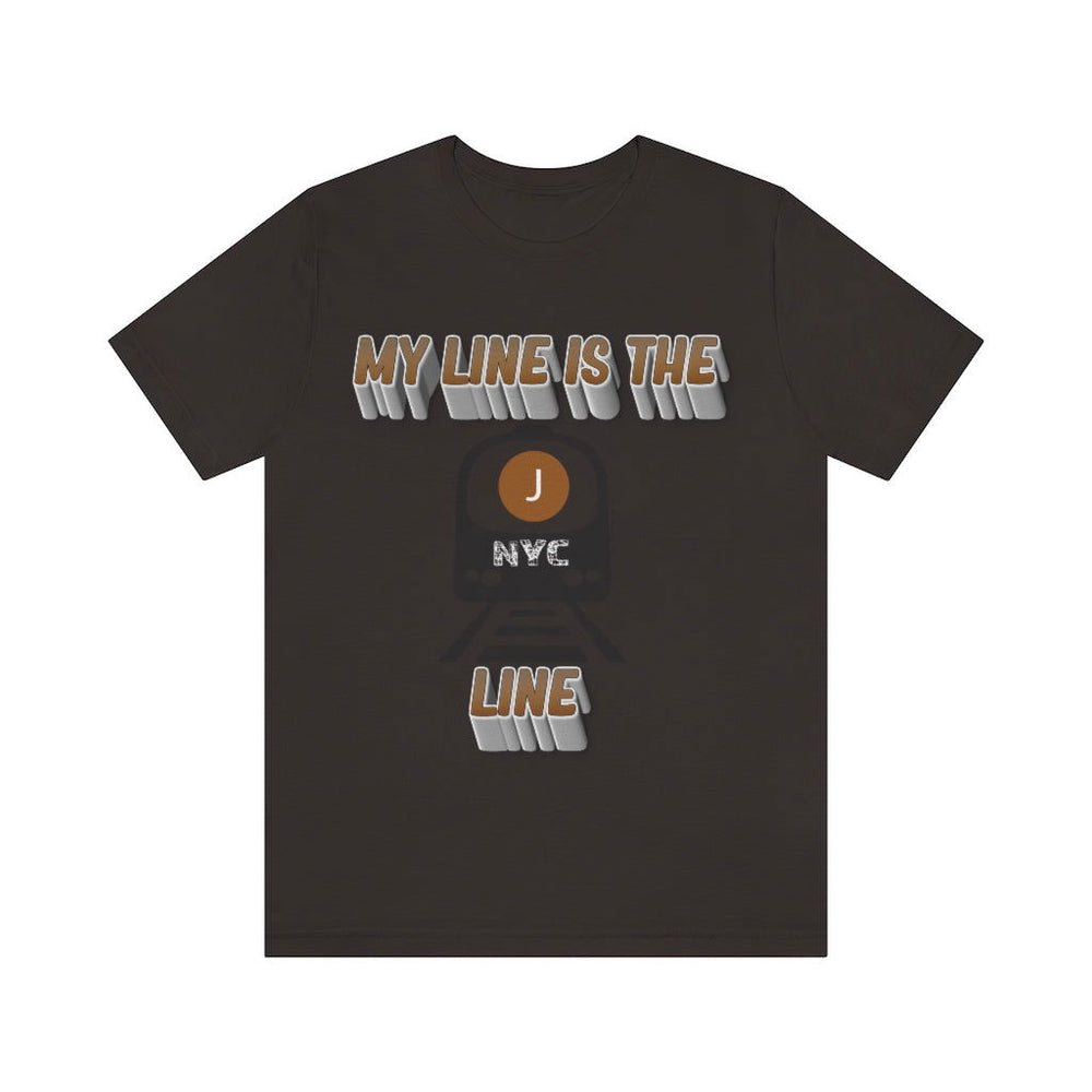 MY LINE J Hip Hop Unisex Jersey Short Sleeve Tee - PDR LFE Brown / S PDR LFE