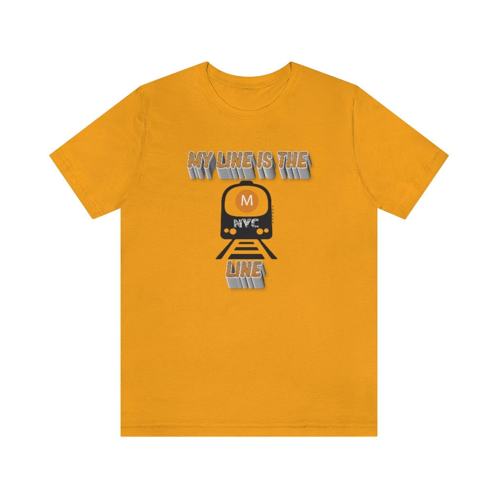 MY LINE M Hip Hop Unisex Jersey Short Sleeve Tee - PDR LFE Gold / XS PDR LFE
