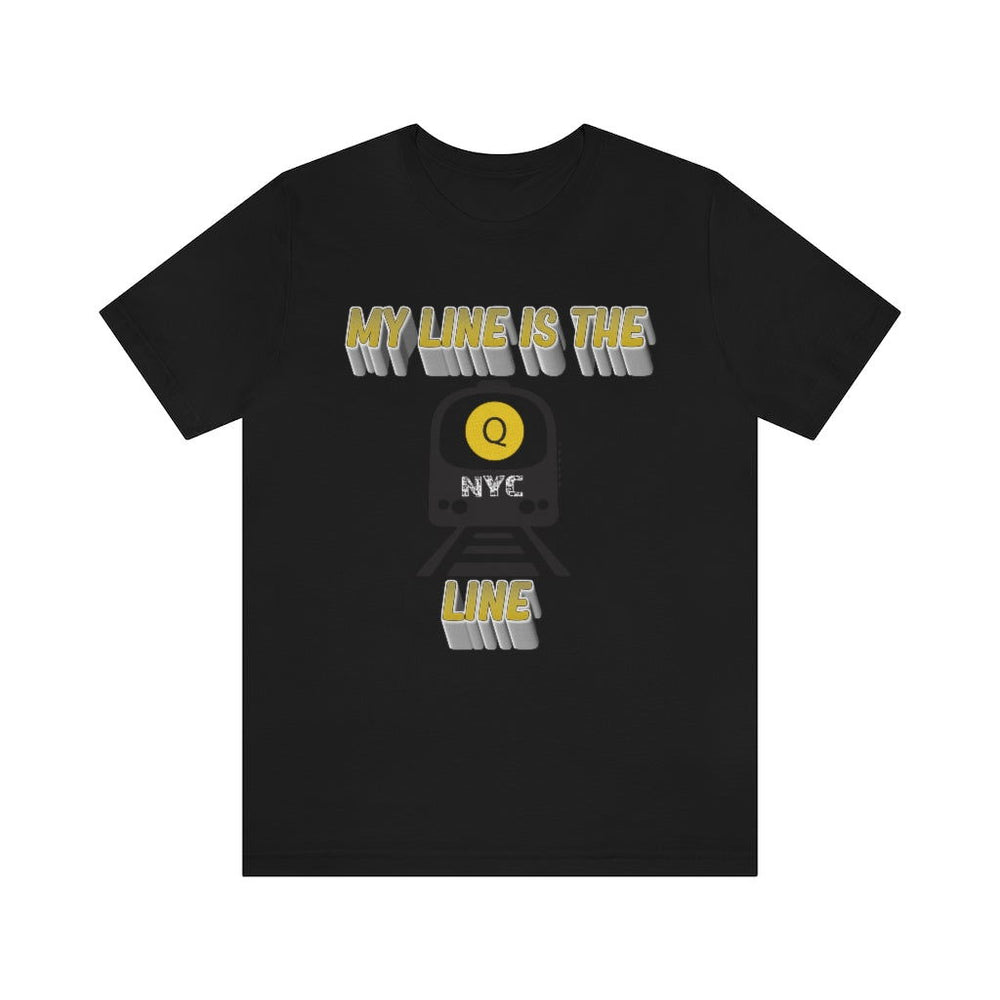 MY LINE Q Hip Hop Unisex Jersey Short Sleeve Tee - PDR LFE Black / S PDR LFE