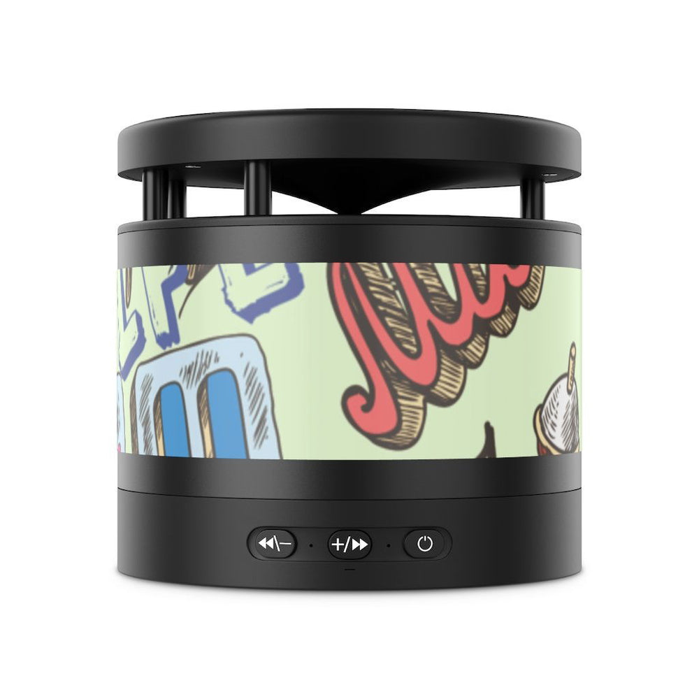 Metal Bluetooth Speaker and Wireless Charging Pad - PDR LFE Black / One Size PDR LFE