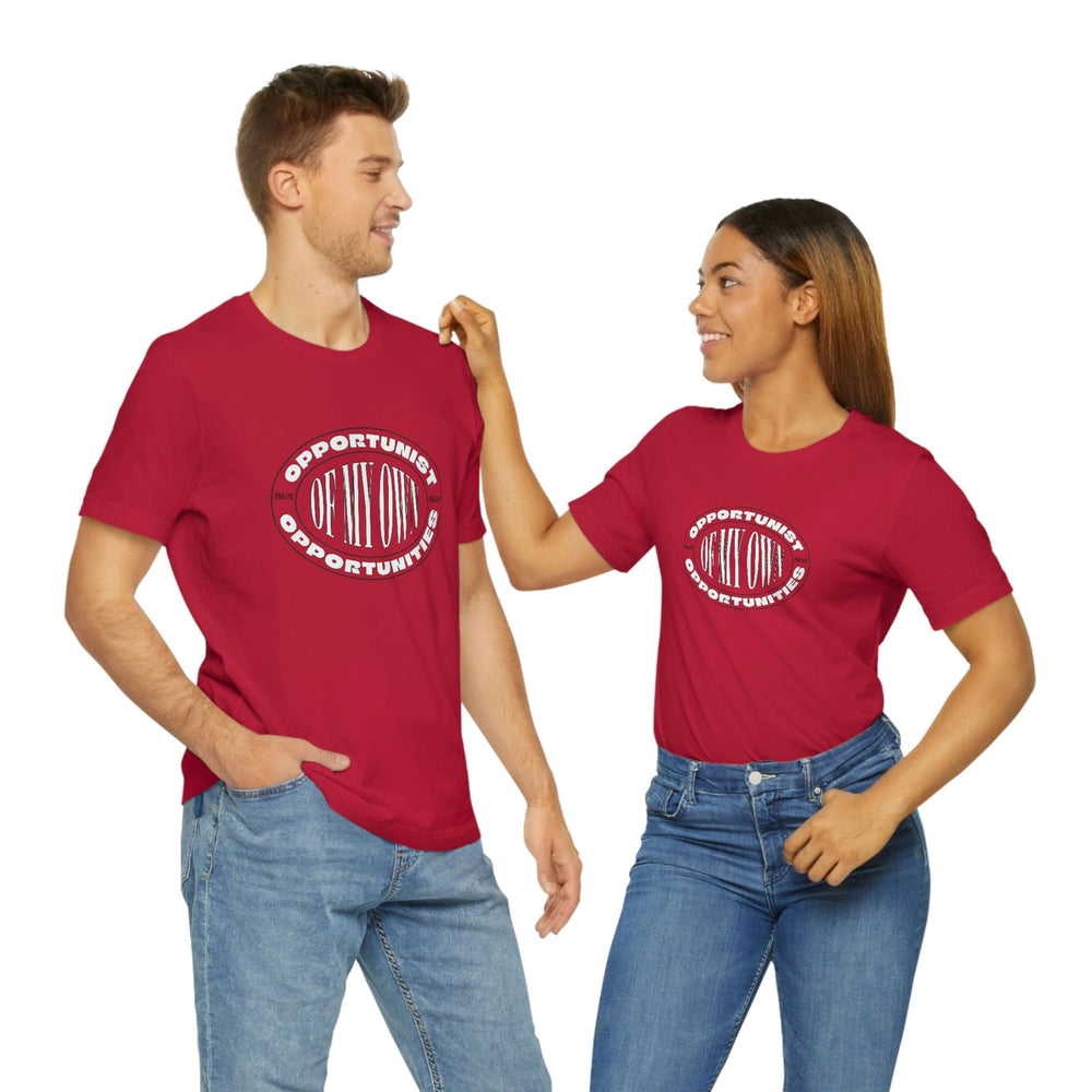 OPPORTUNIST HIP HOP Jersey Short Sleeve Tee - PDR LFE Red / S PDR LFE