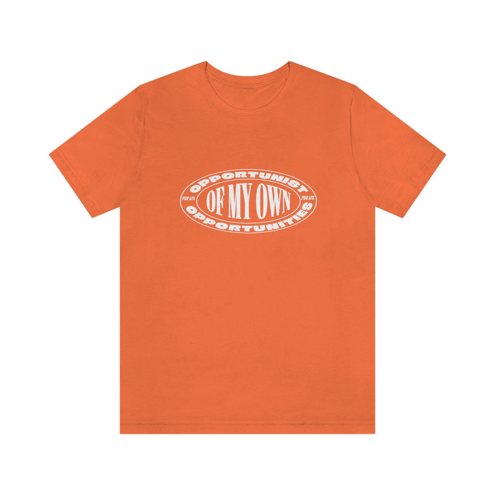OPPORTUNIST WHT HIP HOP Jersey Short Sleeve Tee - PDR LFE Orange / S PDR LFE
