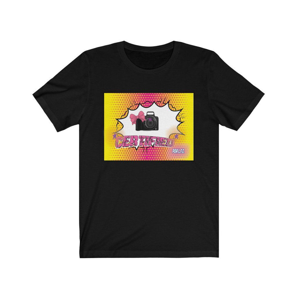 PDR LFE CERTIFIED FEMALE CAMERA WOMAN Jersey Short Sleeve Tee - PDR LFE Black / S PDR LFE