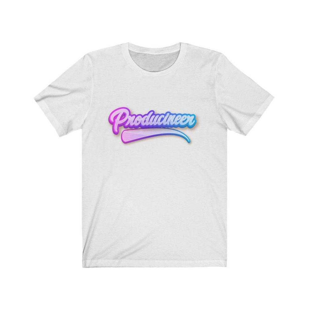 PRODUCINEER NEON GLOW Unisex Jersey Short Sleeve Tee - PDR LFE White / S PDR LFE