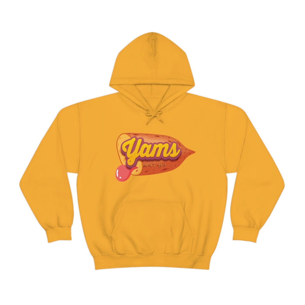 YAMS HIP HOP Heavy Blend™ Hooded Sweatshirt - PDR LFE Gold / S PDR LFE