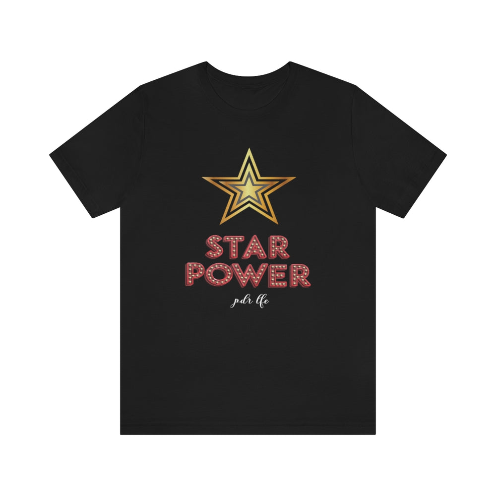 STAR POWER UNISEX HIP HOP TSHIRT - PDR LFE Black / XS PDR LFE
