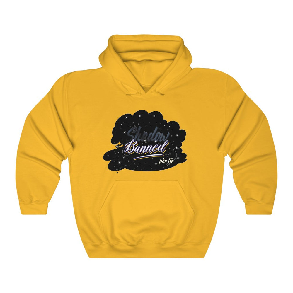 SHADOW BANNED Female Heavy Blend™ Hooded Sweatshirt - PDR LFE Gold / S PDR LFE