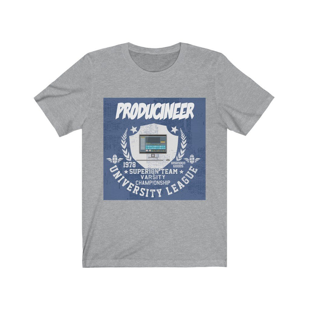 PRODUCINEER REGAL Hip Hop Unisex Jersey Short Sleeve Tee - PDR LFE Athletic Heather / S PDR LFE