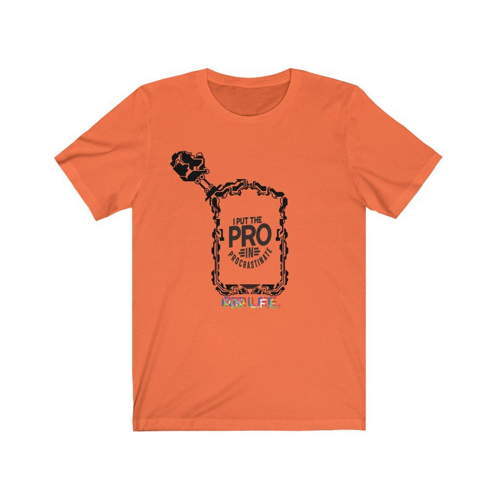 PRO IN PROCRASTINATE HIP HOP Unisex Jersey Short Sleeve Tee - PDR LFE Orange / S PDR LFE