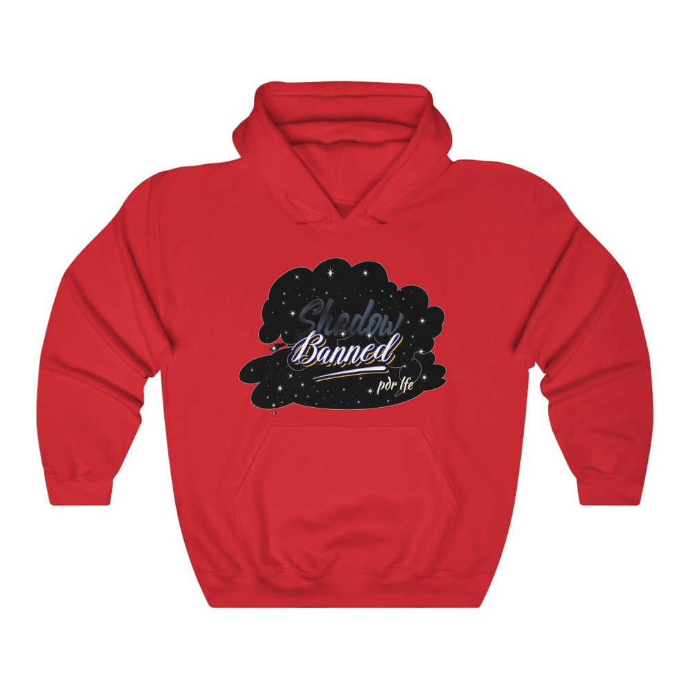 SHADOW BANNED Heavy Blend™ Hooded Sweatshirt - PDR LFE Red / S PDR LFE