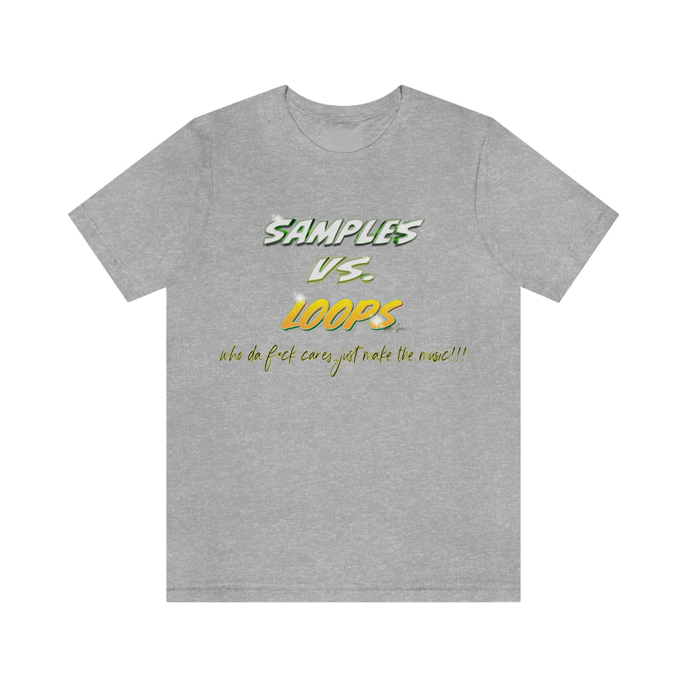 SAMPLES VS LOOPS HIP HOP Short Sleeve Tee - PDR LFE Athletic Heather / S PDR LFE